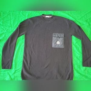 Moncler Men’s Black Long-Sleeve Pocket Shirt